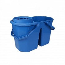 Wecoline Dubbele Mopemmer 15L Blauw incl. Korf