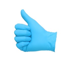 Handschoen Nitril Ongep. Blauw M 100 stuks