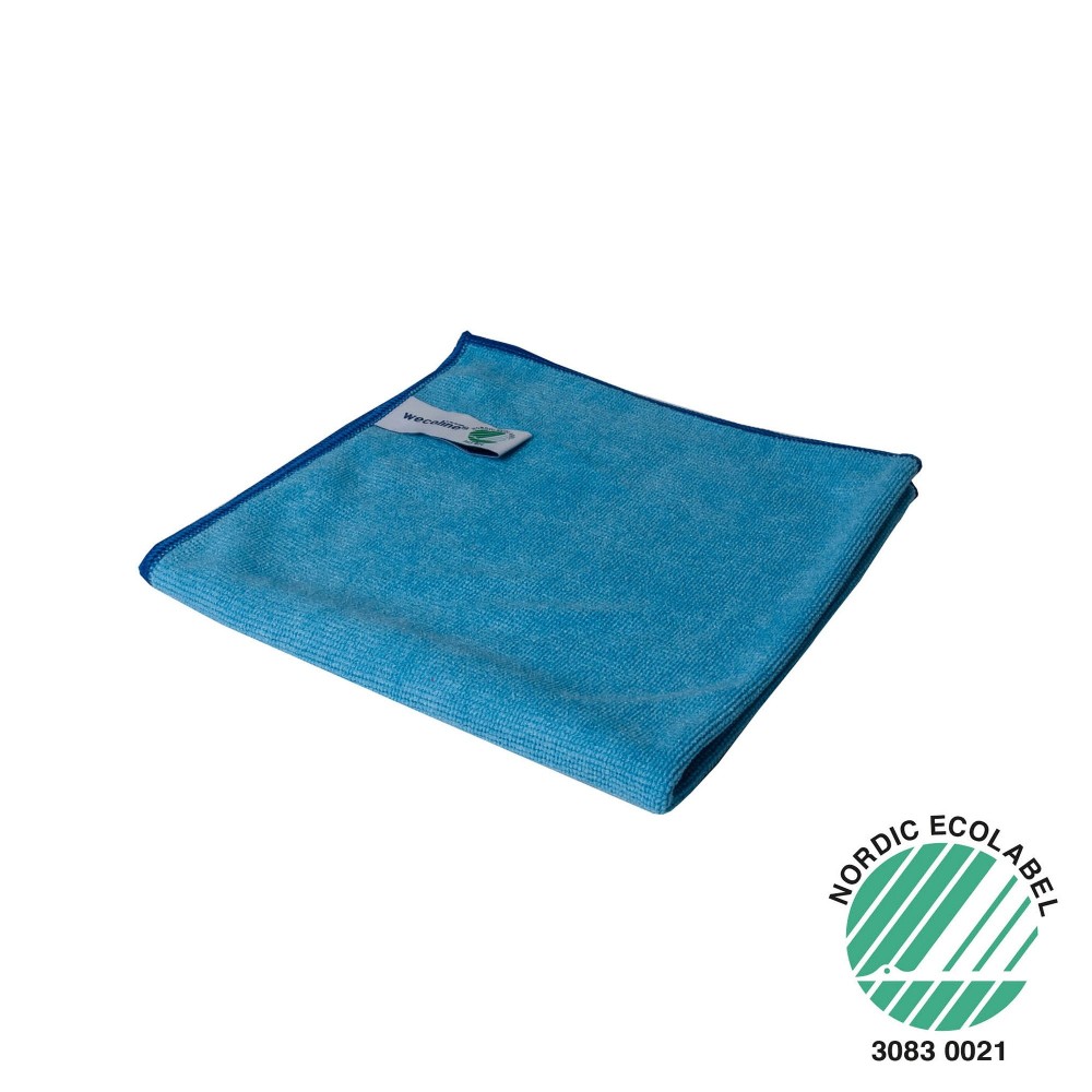 Wecoline Microvezeldoeken Nordic Ecolabel 40x40cm Blauw Pak 10 stuks