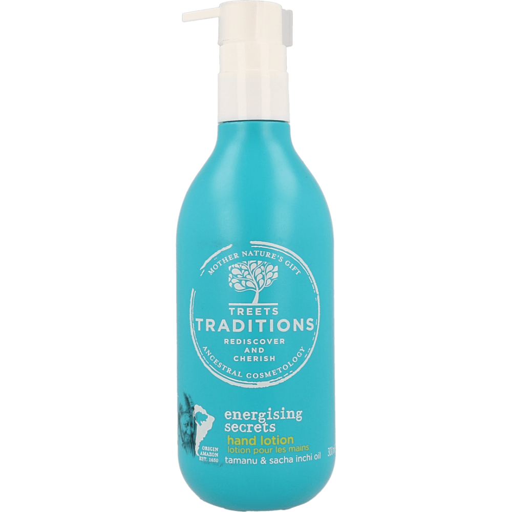 Treets Traditions Energising Secrets Hand Lotion Pomp 300ml - Op is op