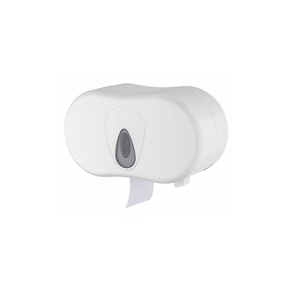 All Care PlastiQline 2-rols Toiletrolhouder Kunststof Wit (Standaard), PQTMDuo