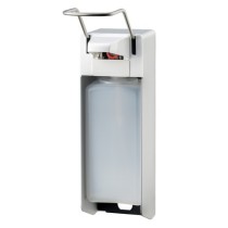 All Care MediQo-line Zeep- & Desinfectiemiddeldispenser 1000ml Aluminium met Lange Bedieningsbeugel, MQL10A