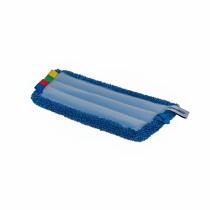 Wecoline Microvezel Vlakmop met Klittenband 28cm Blauw Pak 5 stuks