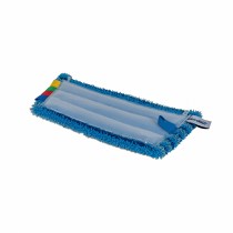 Wecoline Microvezel Vlakmop Scrub met Klittenband 28cm Blauw Pak 5 stuks