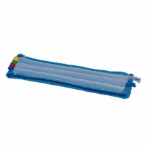 Wecoline Microvezel Vlakmop Scrub met Klittenband 45cm Blauw Pak 5 stuks