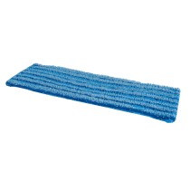 Wecoline Microvezel Vlakmop Scrub met Pockets en Flaps 40cm Blauw Pak 5 stuks