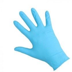 Handschoen Nitril Ongep. Blauw XL 100 stuks