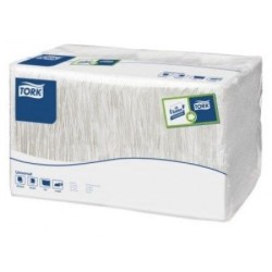 Tork Servetten 33x33cm 1-lgs 1/4-vouw Wit Doos 8x500 stuks