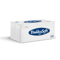 BulkySoft Servetten 33x33cm 2-lgs 1/8-vouw Wit Doos 40x50 stuks