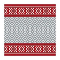 Duni Celstof Servetten 33x33cm 3-lgs 1/4-vouw Winter Feeling Red Pak 50 stuks - Op is op