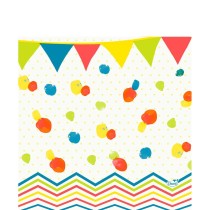 Duni Celstof Servetten 33x33cm 3-lgs 1/4-vouw Let's Party Flag Pak 250 stuks - Op is op