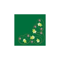 Tork Advanced Servetten 33x33cm 2-lgs 1/4-vouw Xmas Berries Green Pak 125 stuks - Op is op