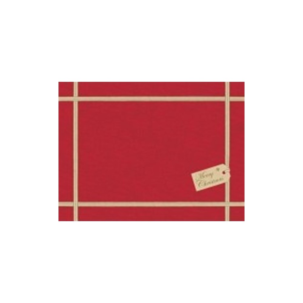 Duni Papieren Placemats 30x40cm Christmas Gift Red Pak 250 stuks - Op is op