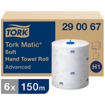 Tork Matic Advanced Handdoekrol 2-lgs 21cmx150m Doos 6 rollen H1