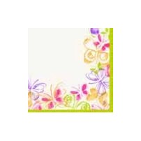 Duni Dunilin Servetten 40x40cm 1/4-vouw Butterfly Luxe Pak 50 stuks - Op is op