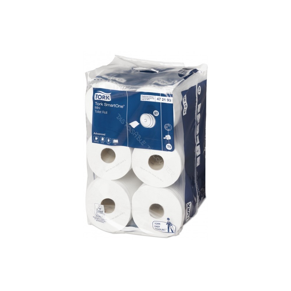 Tork Advanced SmartOne Mini Toiletpapier 2-lgs Baal 12 rollen T9