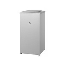 All Care Qbic-line Gesloten Afvalbak 30L RVS, QWBC30 SSL