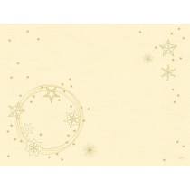 Duni Dunicel Placemats 30x40cm Star Shine Cream Pak 100 stuks