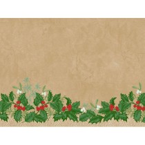 Duni Papieren Placemats 30x40cm Snowy Berries Pak 250 stuks - Op is op