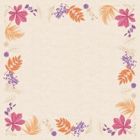 Duni Dunicel Napperons 84x84cm Bright Autumn Pak 10 stuks