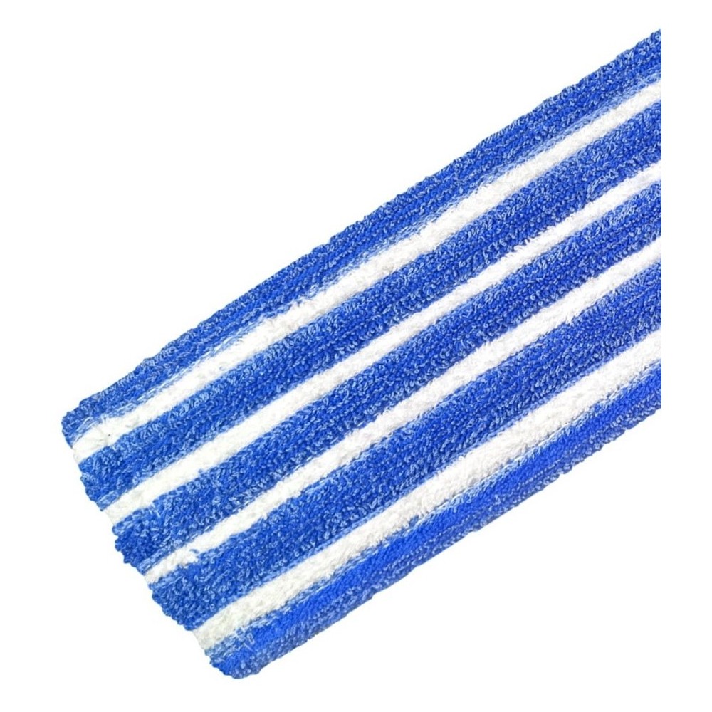 Exive Scrub Vlakmop met Pockets en Flaps Blauw/Wit 50cm