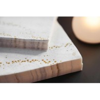 Duni Dunicel Tafelloper Rol 24mx40cm (Perforatie 1,20m) Golden Stardust White