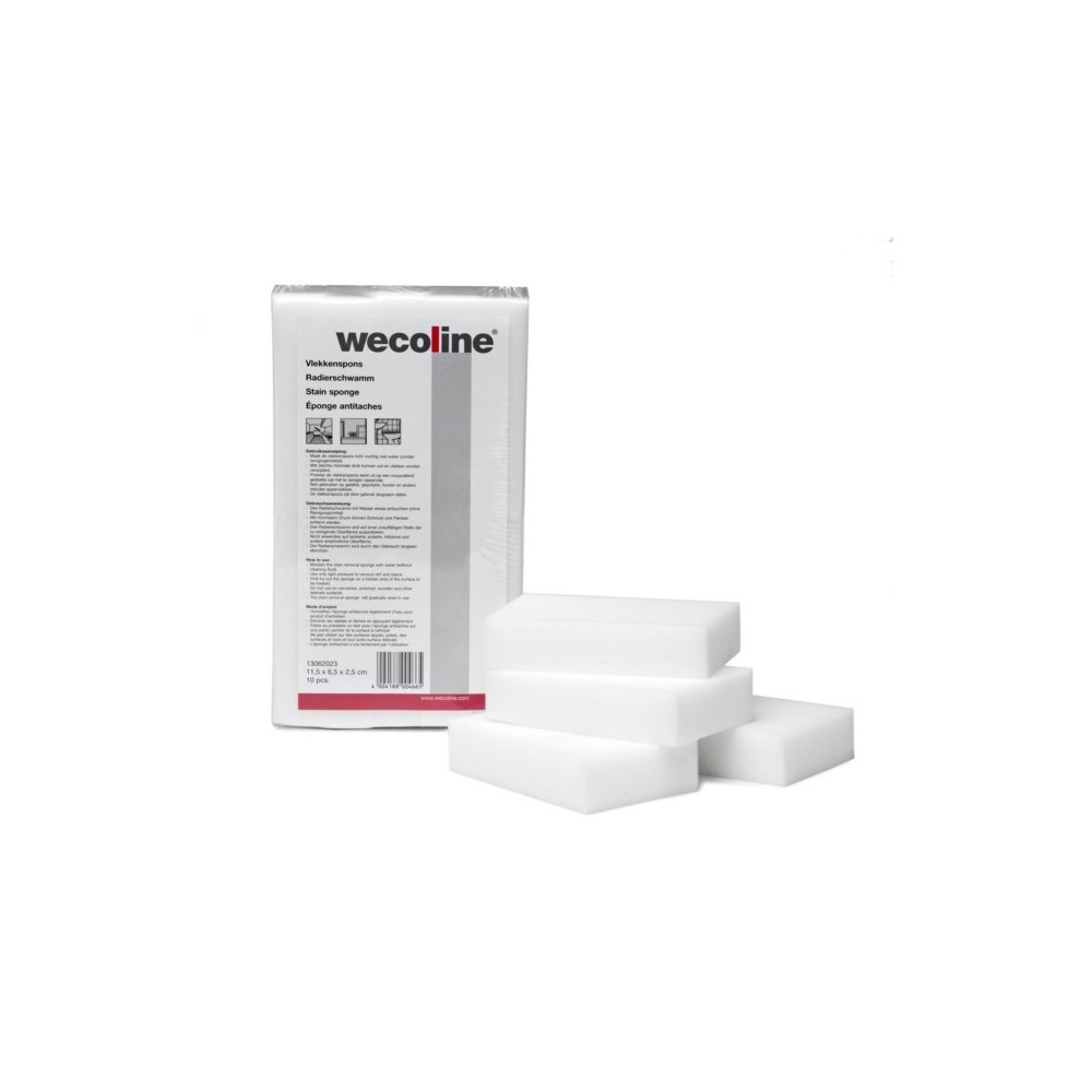 Wecowipe Vlekkenspons 11x6,5x2,5cm Pak 10 stuks