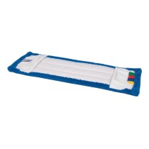 Wecoline Microvezel Vlakmop met Pockets en Flaps 40cm Blauw Pak 5 stuks